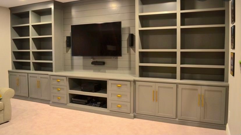 Detail of entertainment unit